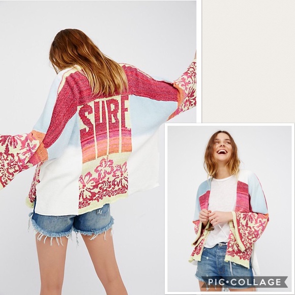 Free People Sweaters - NWT Free People Surf Sweater Kimono